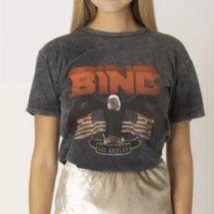 Anine Bing Black Graphic Tee